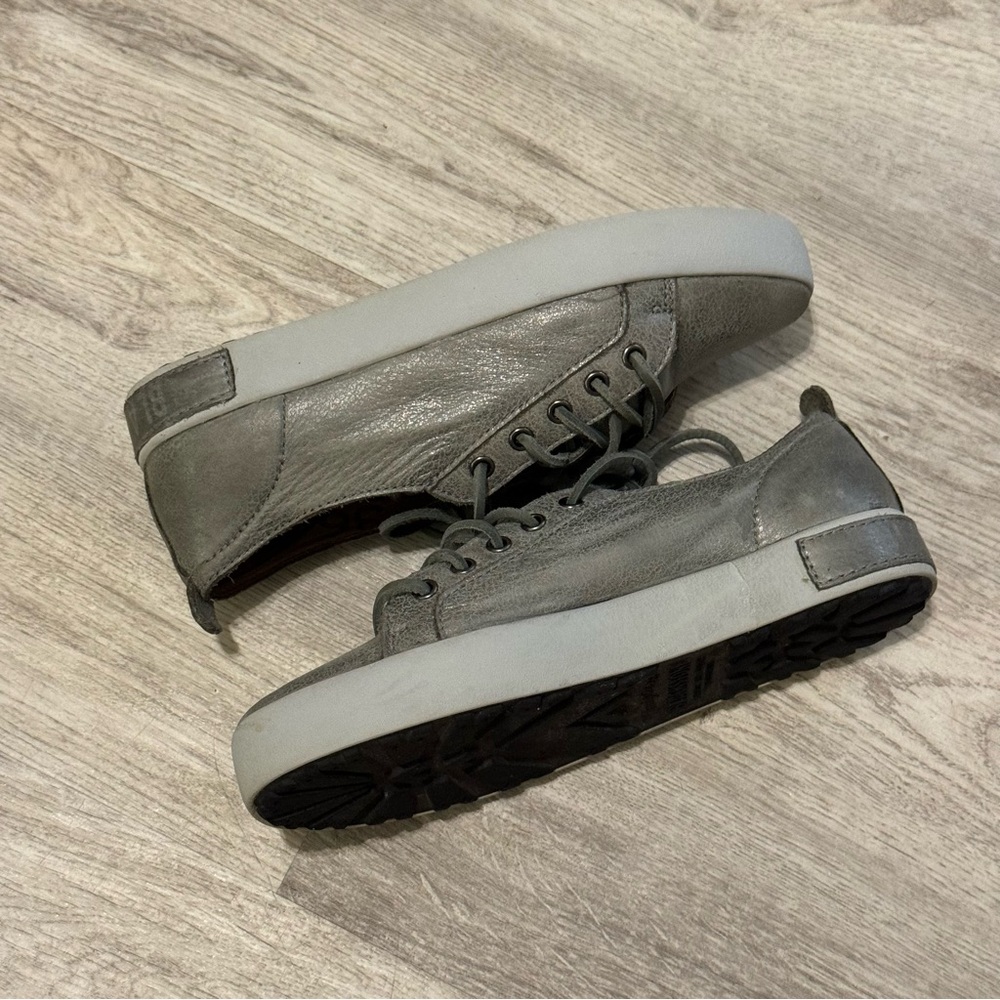 BLACKSTONE Gray FULL LEATHER Women's Fashion Sneakers SIZE 36 EUC WORN ONCE - Picture 7 of 14